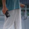 Powerbank 10000mAh USB-A USB-C ar displeja kabeli 22.5W - melns