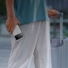 Powerbank 10000mAh USB-A USB-C ar displeja kabeli 22.5W - balts