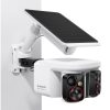 3K IP65 saules paneļa āra novērošanas kamera - balta
