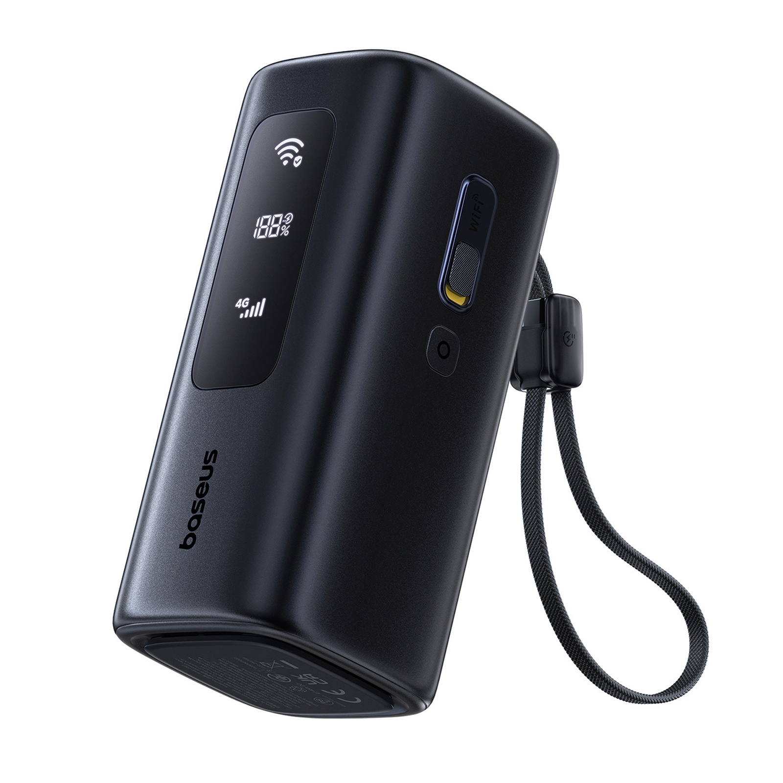 Powerbank 20000mAh USB-A USB-C ar Wi-Fi