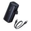 Powerbank 20000mAh USB-A USB-C ar Wi-Fi 67W - melns