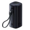 Powerbank 20000mAh USB-A USB-C ar Wi-Fi 67W - melns