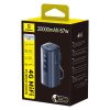 Powerbank 20000mAh USB-A USB-C ar Wi-Fi 67W - melns