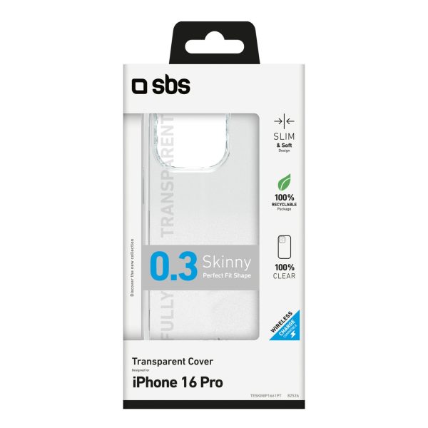 iPhone 16 Pro plānais vāciņš - caurspīdīgs