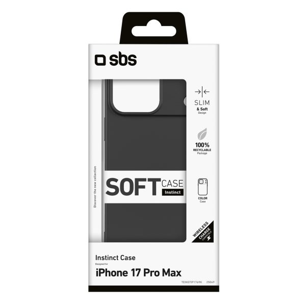 iPhone 17 Pro Max Instinct vāciņš - melns