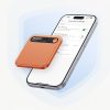 Balss ierakstītājs ar AI transkripciju 64 GB 610 mAh - oranžs