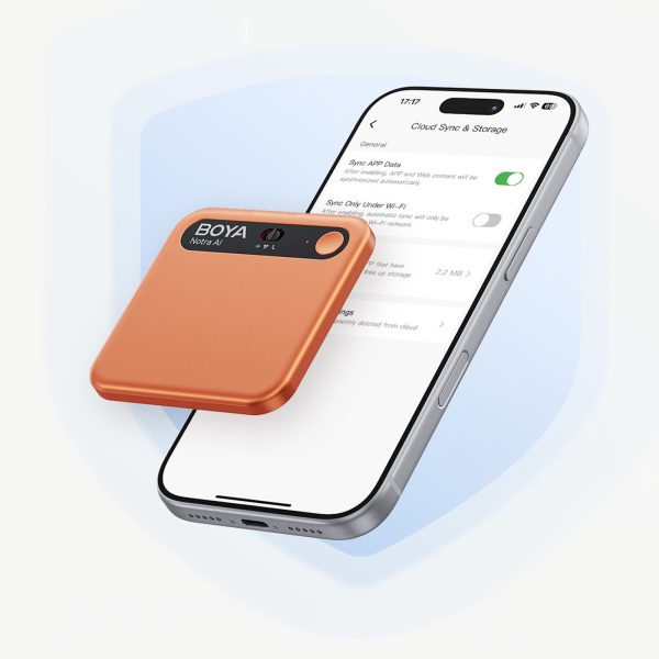 Balss ierakstītājs ar AI transkripciju 64 GB 610 mAh - oranžs