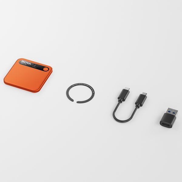 Balss ierakstītājs ar AI transkripciju 64 GB 610 mAh - oranžs