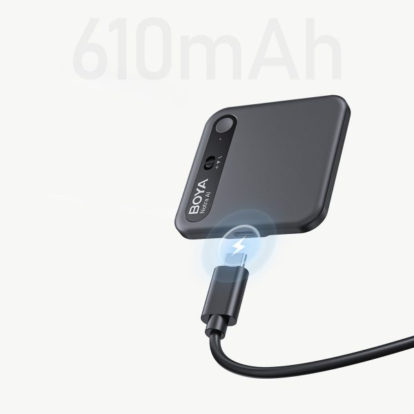 Balss ierakstītājs ar AI transkripciju 64 GB 610 mAh - melns