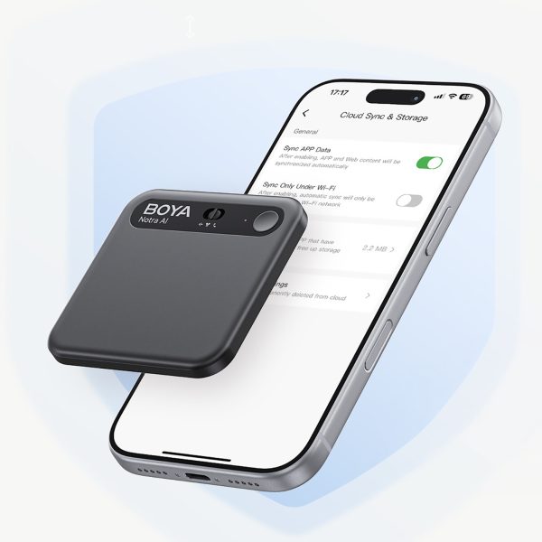 Balss ierakstītājs ar AI transkripciju 64 GB 610 mAh - melns