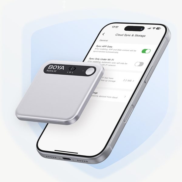 Balss ierakstītājs ar AI transkripciju 64 GB 610 mAh - sudrabs