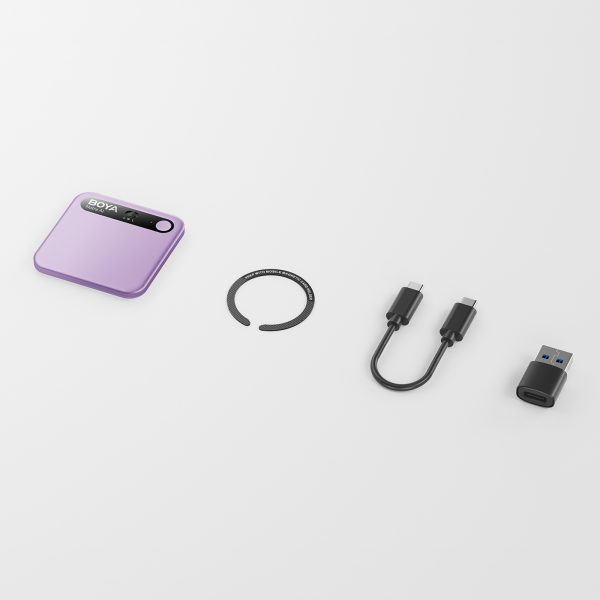 Balss ierakstītājs ar AI transkripciju 64 GB 610 mAh - violets