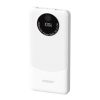 Powerbank K12 10000mAh USB-A USB-C PD 22.5W - balts