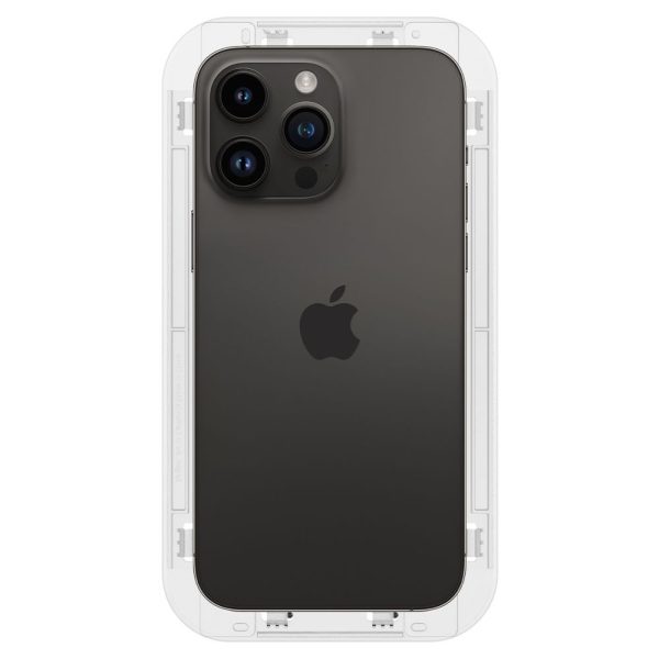 Rūdīts stikls iPhone 14 Pro tālrunim ar Glas.tR EZ Fit aplikatoru - 2 gab.