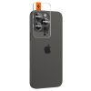 Kameras vāciņš iPhone 14 Pro / Pro Max / 15 Pro / Pro Max / 16 Pro / Pro Max / 17 Pro / 17 Pro Max, melns - 2 gab.