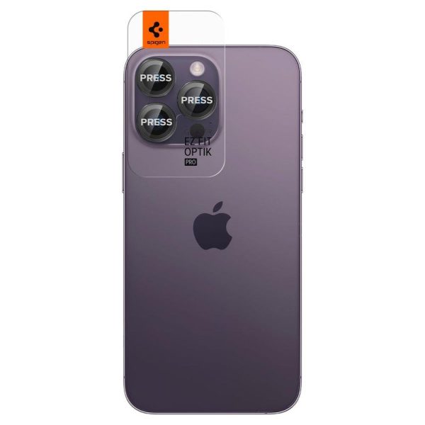 Kameras vāciņš iPhone 14 Pro / Pro Max / 15 Pro / Pro Max / 16 Pro / Pro Max / 17 Pro / 17 Pro Max, melns - 2 gab.