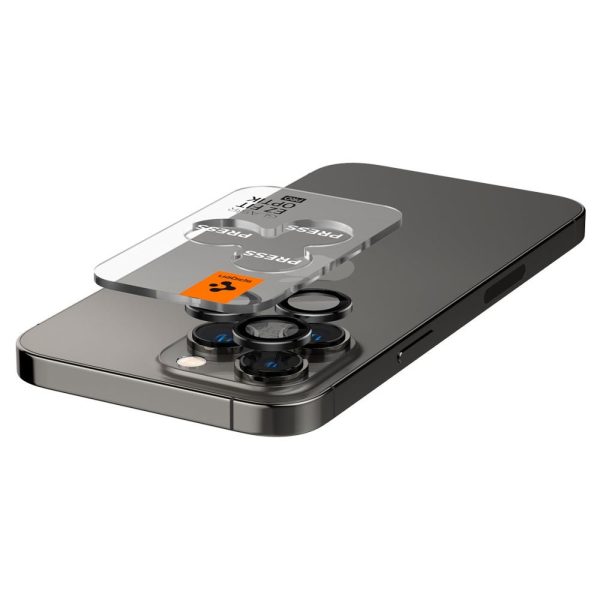 Kameras vāciņš iPhone 14 Pro / Pro Max / 15 Pro / Pro Max / 16 Pro / Pro Max / 17 Pro / 17 Pro Max, melns - 2 gab.