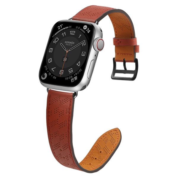 Ādas siksniņa Apple Watch 38 / 40 / 41 mm - sarkana