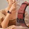 Ādas siksniņa Apple Watch 38 / 40 / 41 mm - sarkana