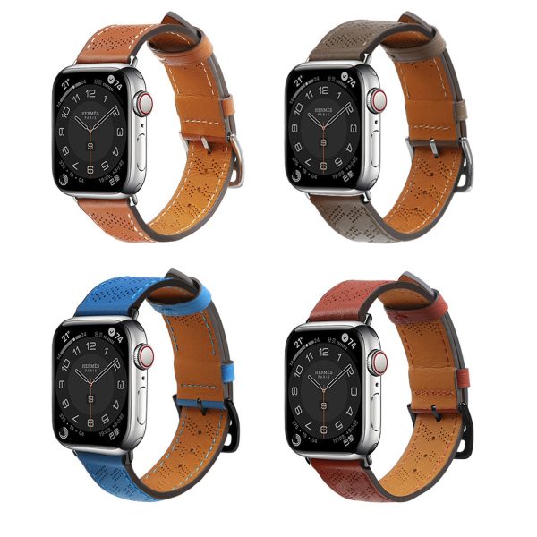Ādas siksniņa Apple Watch 38 / 40 / 41 mm - sarkana