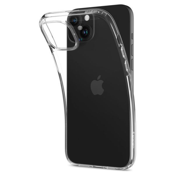 Šķidro kristālu vāciņš iPhone 15 Plus - caurspīdīgs