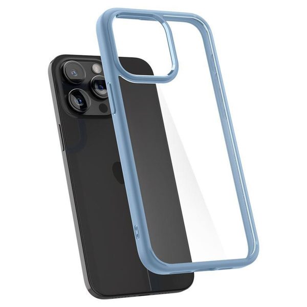 iPhone 15 Pro Max Crystal Hybrid vāciņš - caurspīdīgi zils