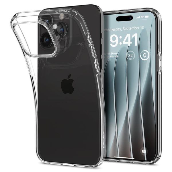 iPhone 15 Pro Max Crystal Flex vāciņš — caurspīdīgs