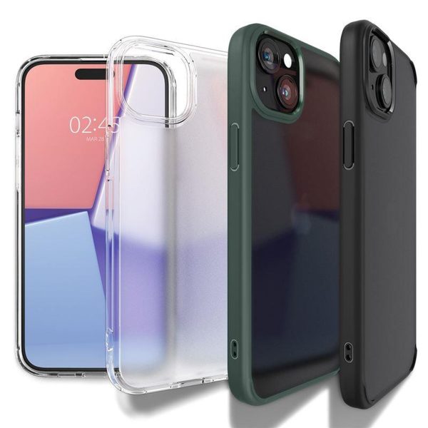 iPhone 15 Plus Crystal Hybrid vāciņš - caurspīdīgi zils