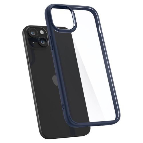 iPhone 15 Plus Crystal Hybrid vāciņš - caurspīdīgi zils