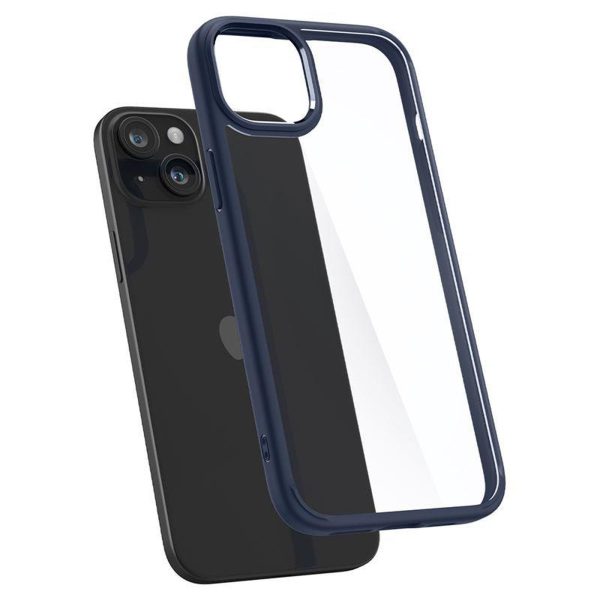 iPhone 15 Plus Crystal Hybrid vāciņš - caurspīdīgi zils