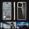 iPhone 15 Pro Max Crystal Hybrid vāciņš - caurspīdīgs bēšs