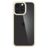 iPhone 15 Pro Max Crystal Hybrid vāciņš - caurspīdīgs bēšs