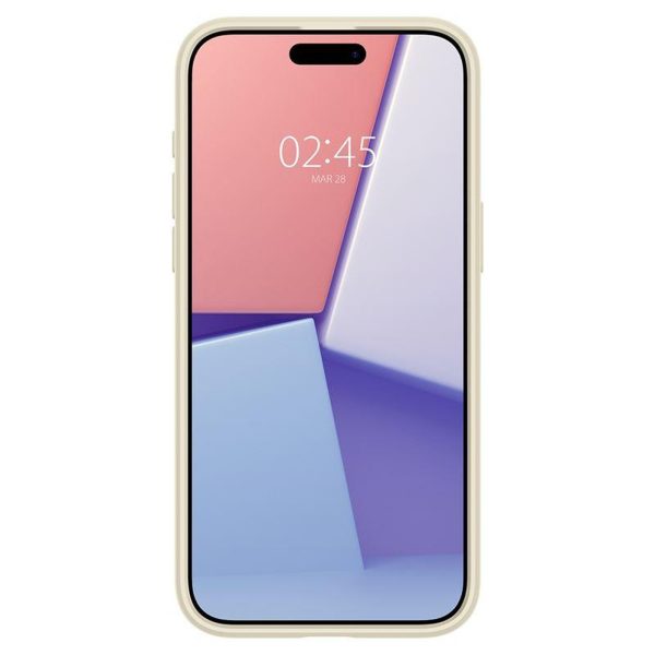 iPhone 15 Pro Max Crystal Hybrid vāciņš - caurspīdīgs bēšs