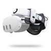 Siksniņa Meta Quest 3 VR austiņām ar ārējo akumulatoru - balta un melna