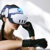 Siksniņa Meta Quest 3 VR austiņām ar ārējo akumulatoru - balta un melna