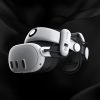 Siksniņa Meta Quest 3 VR austiņām ar ārējo akumulatoru - balta un melna
