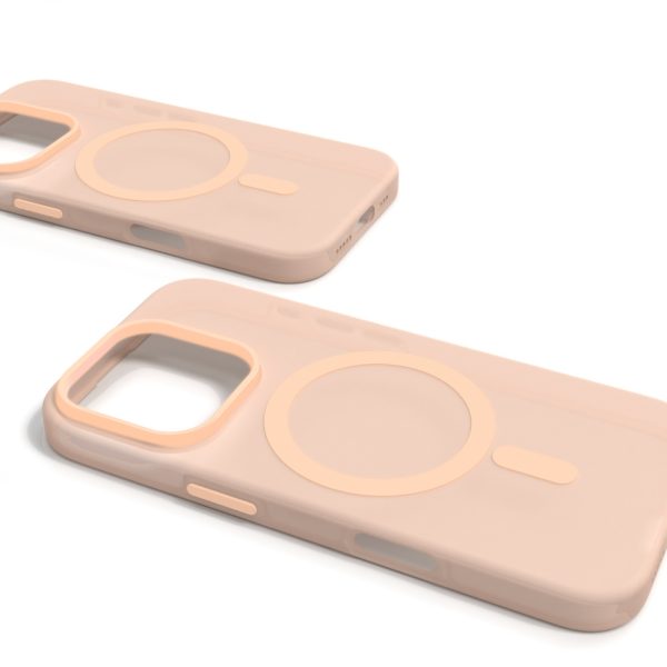 iPhone 16 Pro Max dienasgaismas MagSafe silikona vāciņš — bēšs