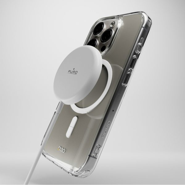 iPhone 16 Pro triecienizturīgs D3O MagSafe silikona vāciņš — caurspīdīgs