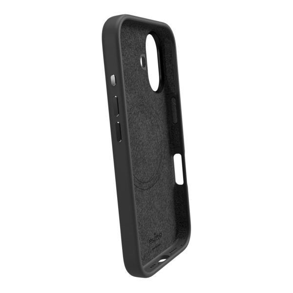 iPhone 16 Plus Icon Mag Pro MagSafe silikona vāciņš — melns