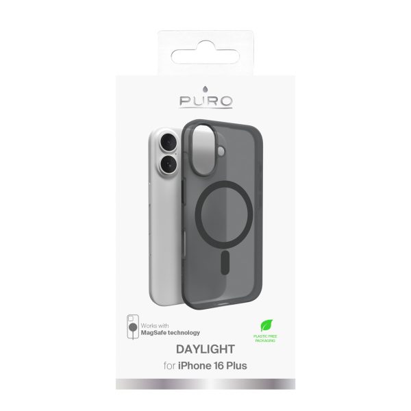 iPhone 16 Plus dienasgaismas MagSafe silikona vāciņš — melns
