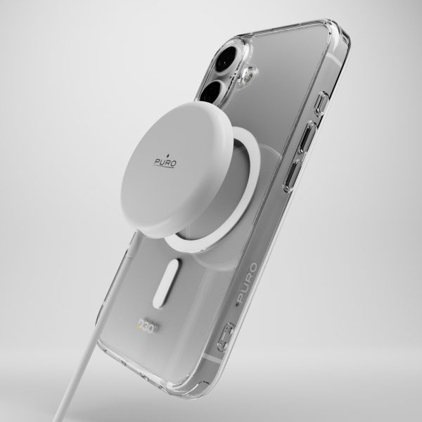 iPhone 16 triecienizturīgs D3O MagSafe silikona maciņš — caurspīdīgs