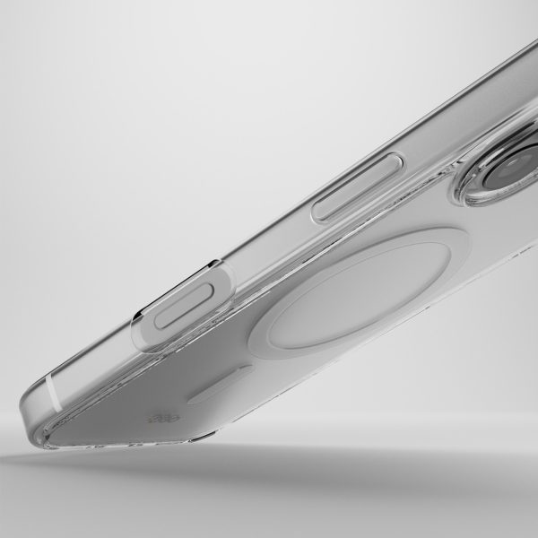 iPhone 16 triecienizturīgs D3O MagSafe silikona maciņš — caurspīdīgs