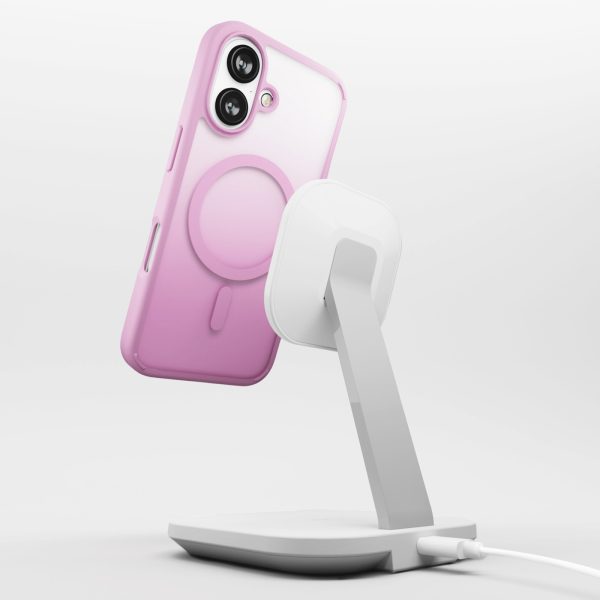 iPhone 16 MagSafe silikona maciņš ar gradientu — rozā