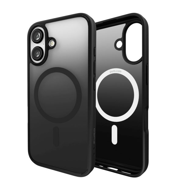 1034582-9-etui-do-iphone-16-gradient-magsafe-czarne-puro-hurtownia-dropshipping.jpg iPhone 16 MagSafe silikona maciņš ar gradientu — melns