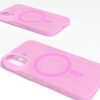 iPhone 16 dienasgaismas MagSafe silikona maciņš — rozā