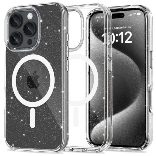 iPhone 16 Pro Max FlexAir Hybrid MagSafe vāciņš — caurspīdīgs