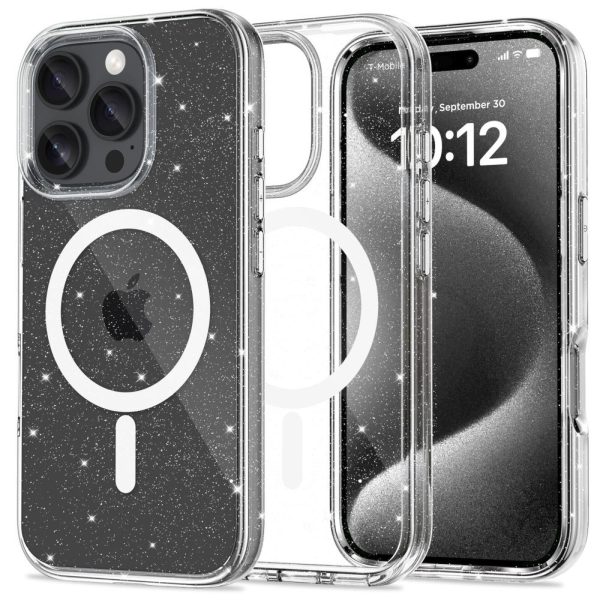 iPhone 16 Pro Max FlexAir Hybrid MagSafe vāciņš — caurspīdīgs
