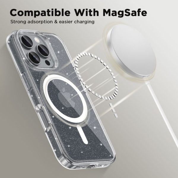 iPhone 16 Pro Max FlexAir Hybrid MagSafe vāciņš — caurspīdīgs