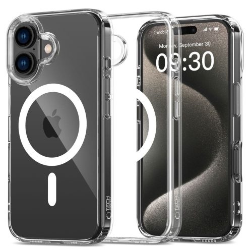 iPhone 16 FlexAir Hybrid MagSafe vāciņš — caurspīdīgs