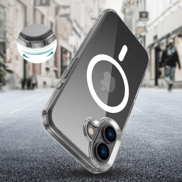 iPhone 16 FlexAir Hybrid MagSafe vāciņš — caurspīdīgs